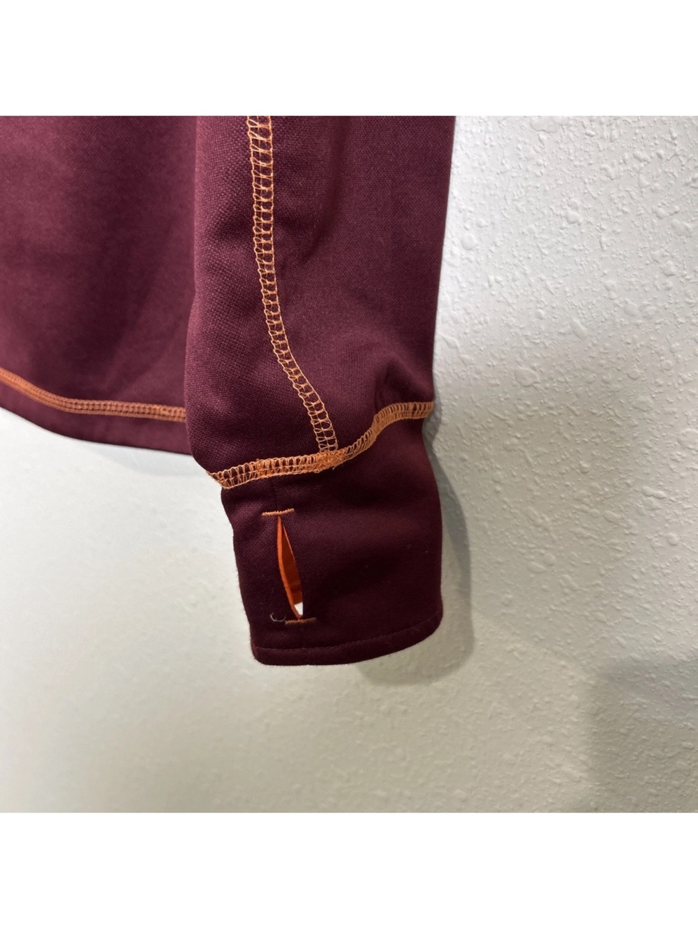 Virginia Tech Hokies Colosseum 1/4 Zip Womens Large Maroon Pullover Hoodie - Picture 4 of 10